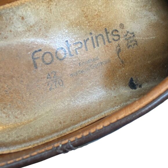 Birkenstock Unisex Footprints Brown Leather Casual Mule Flats Sz EU 42 Narrow - Picture 7 of 13